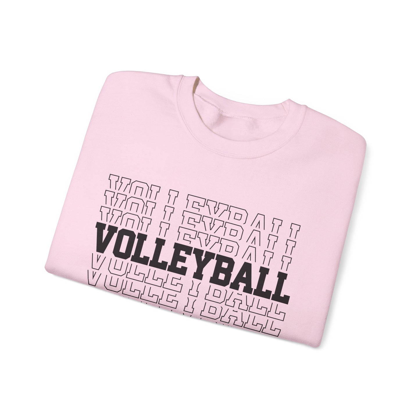 Volleyball Retro Stack Crewneck Sweatshirt