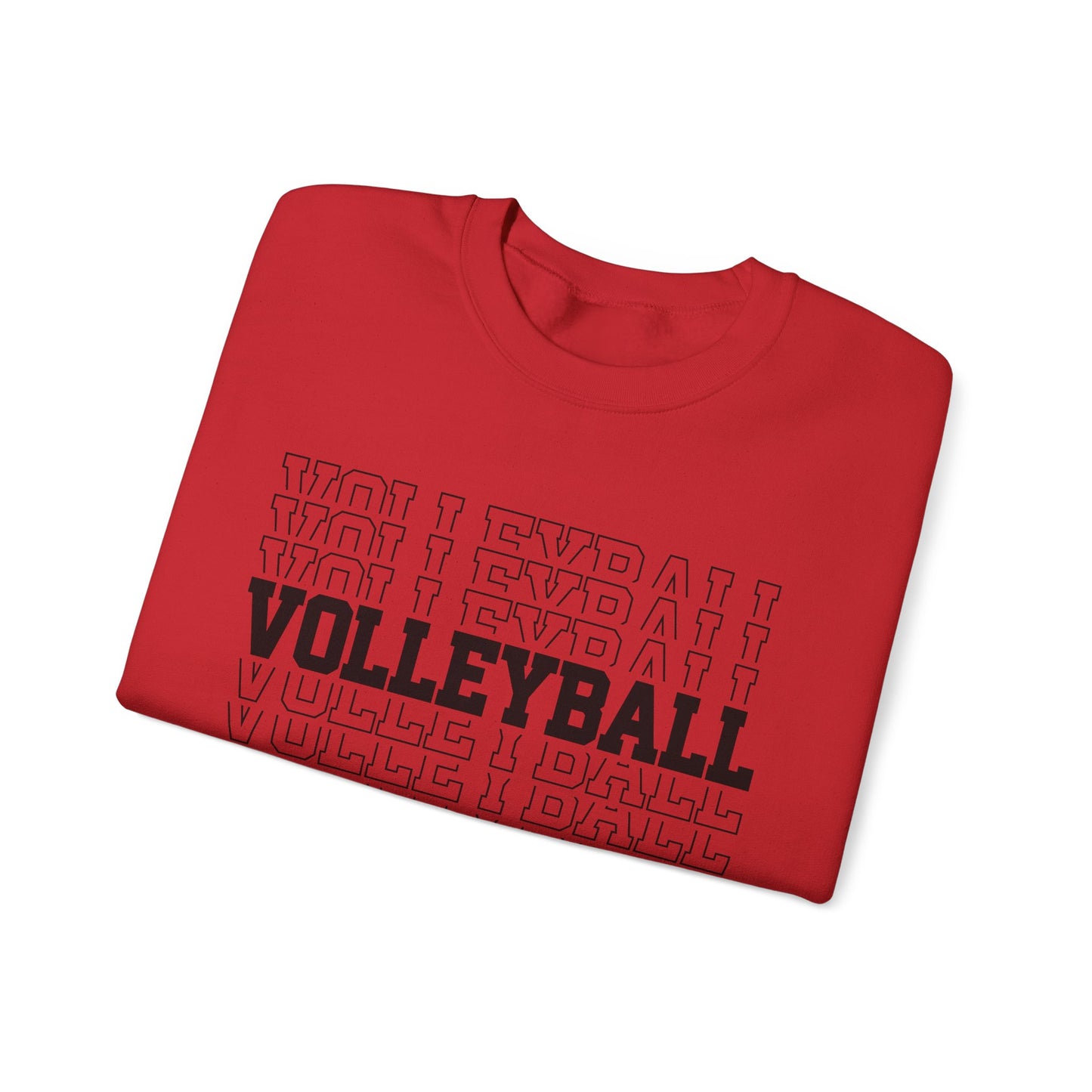 Volleyball Retro Stack Crewneck Sweatshirt
