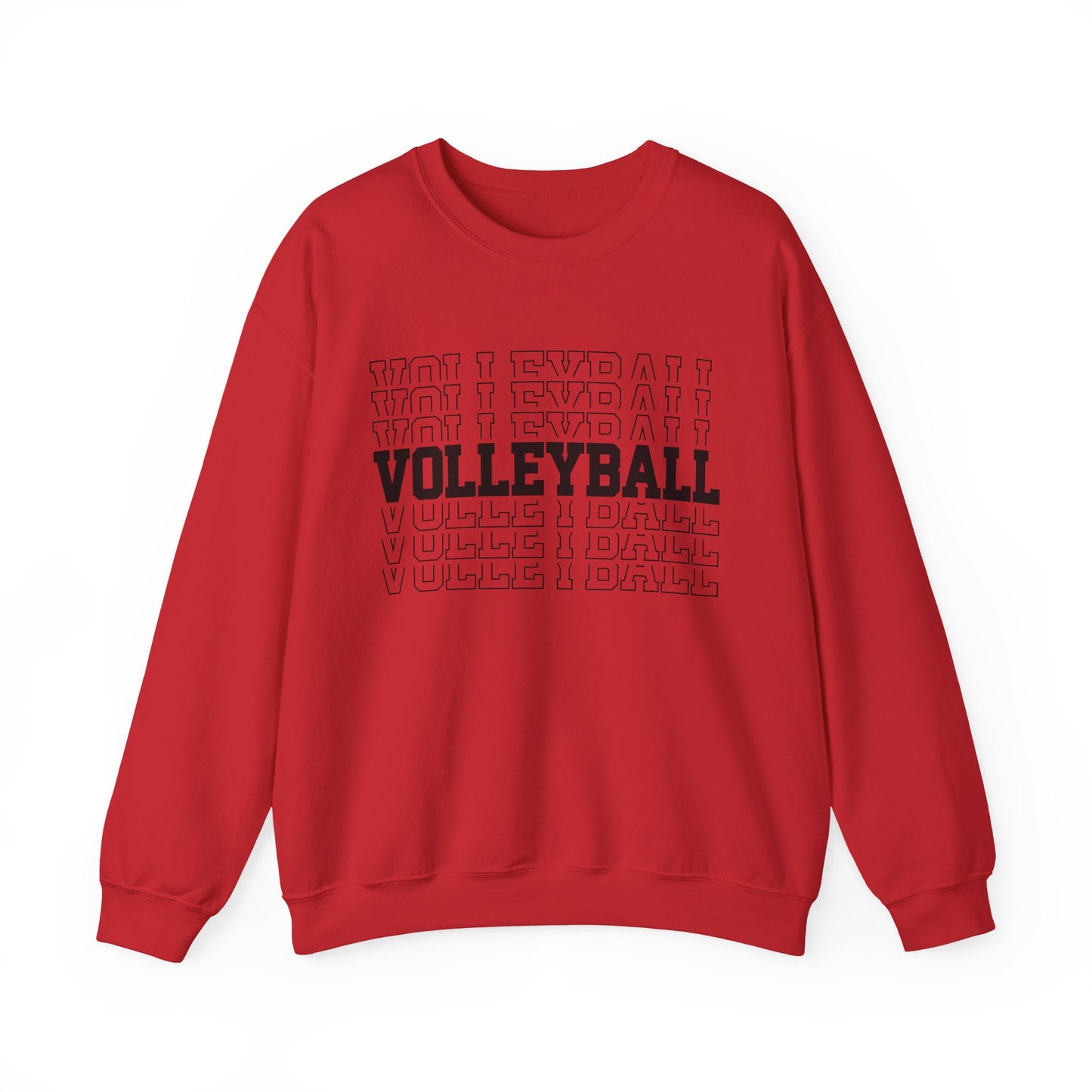 Volleyball Retro Stack Crewneck Sweatshirt