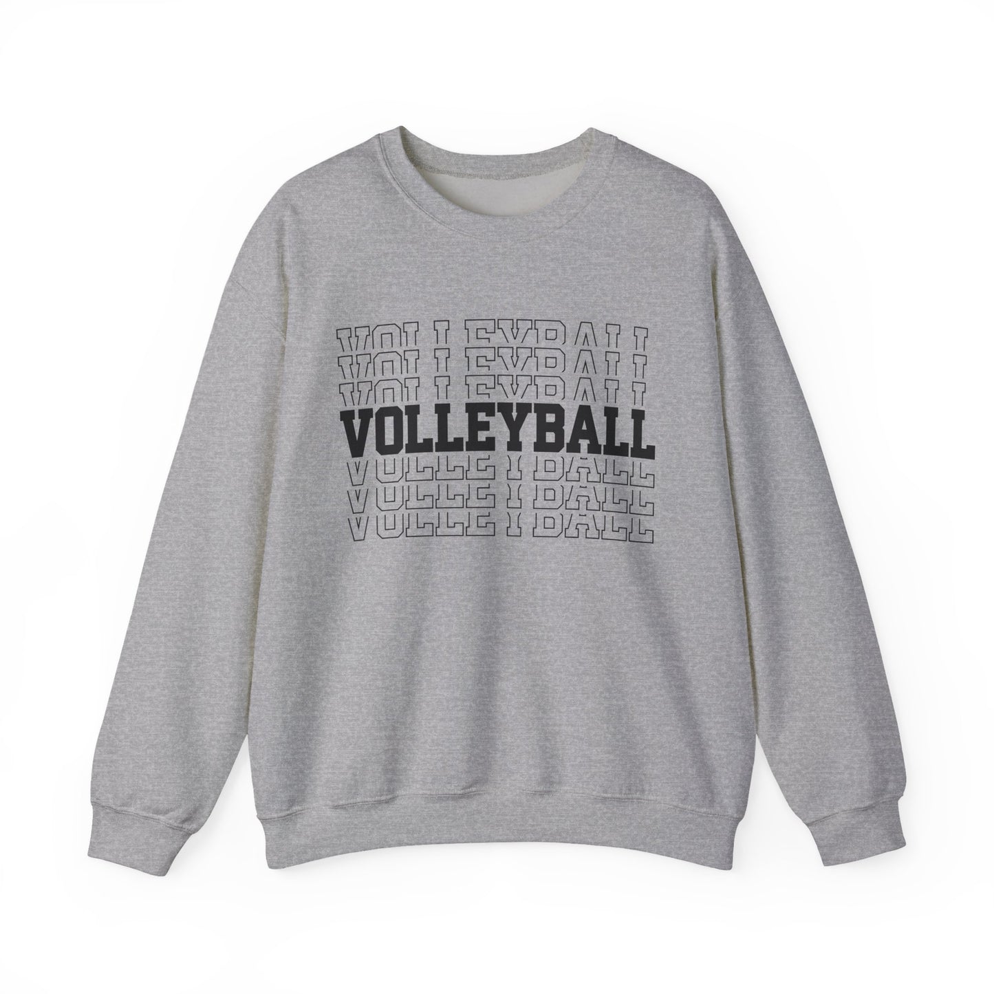 Volleyball Retro Stack Crewneck Sweatshirt