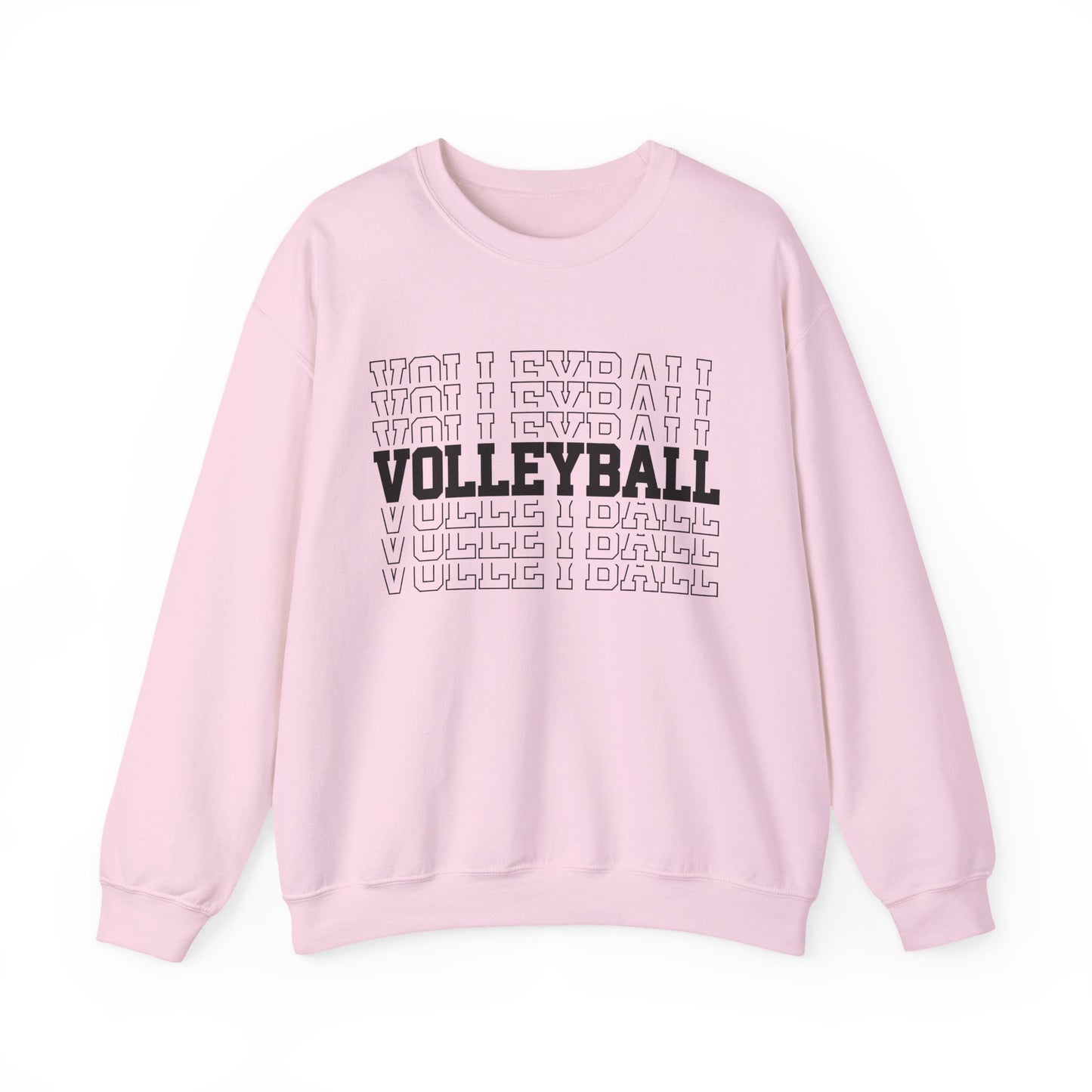 Volleyball Retro Stack Crewneck Sweatshirt